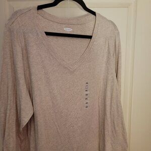 Beige XXL long sleeve Tee